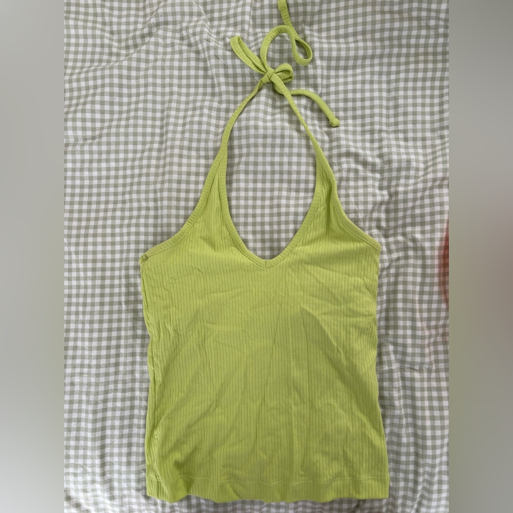 Old Navy Green Halter Top
